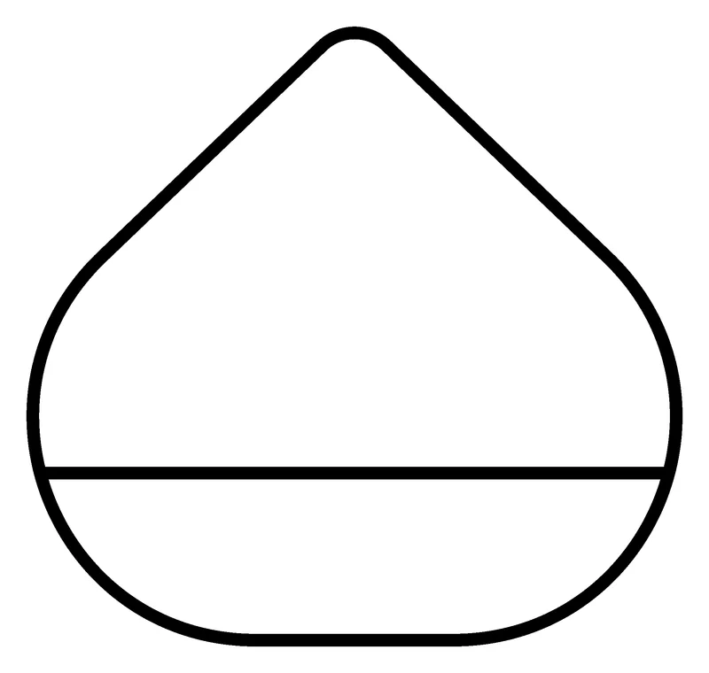 Chestnut pumpkin painting stencil, printable outline