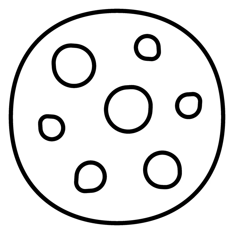 Cookie pumpkin painting stencil, printable outline