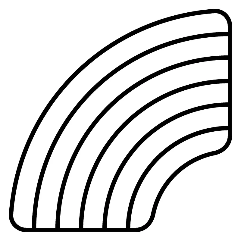 Rainbow pumpkin painting stencil, printable outline