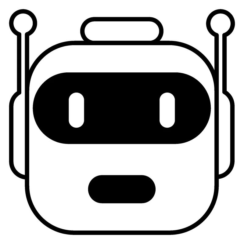 Robot Face pumpkin painting stencil, printable outline