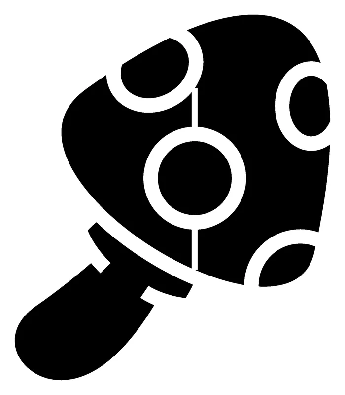 Spotted Mushroom pumpkin carving stencil, printable pattern